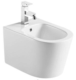 Биде подвесное фарфоровое белое Aquatek &quot;Оберон-Бетта&quot; AQ0516-00