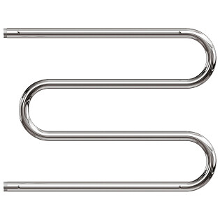 Полотенцесушитель водяной 60х50 см М-образный с полкой хром Point PN38665P