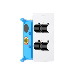 Смеситель для душа с термостатом встраиваемый однорычажный хром Aquatek &quot;Европа&quot; AQ1391CR