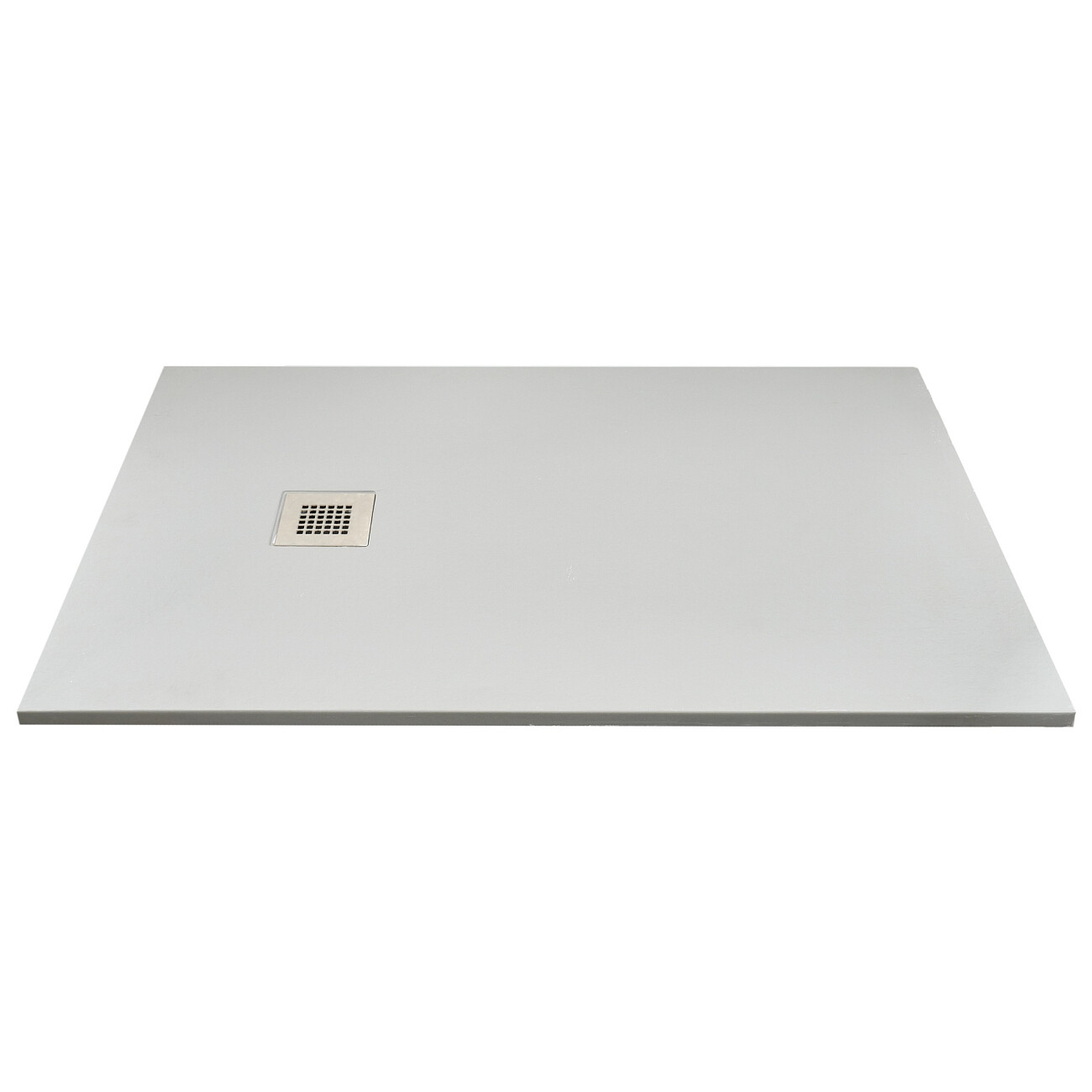 Душевой поддон из искусственного мрамора 80х160 см серый Creto Ares 1-0022 - изображение 2