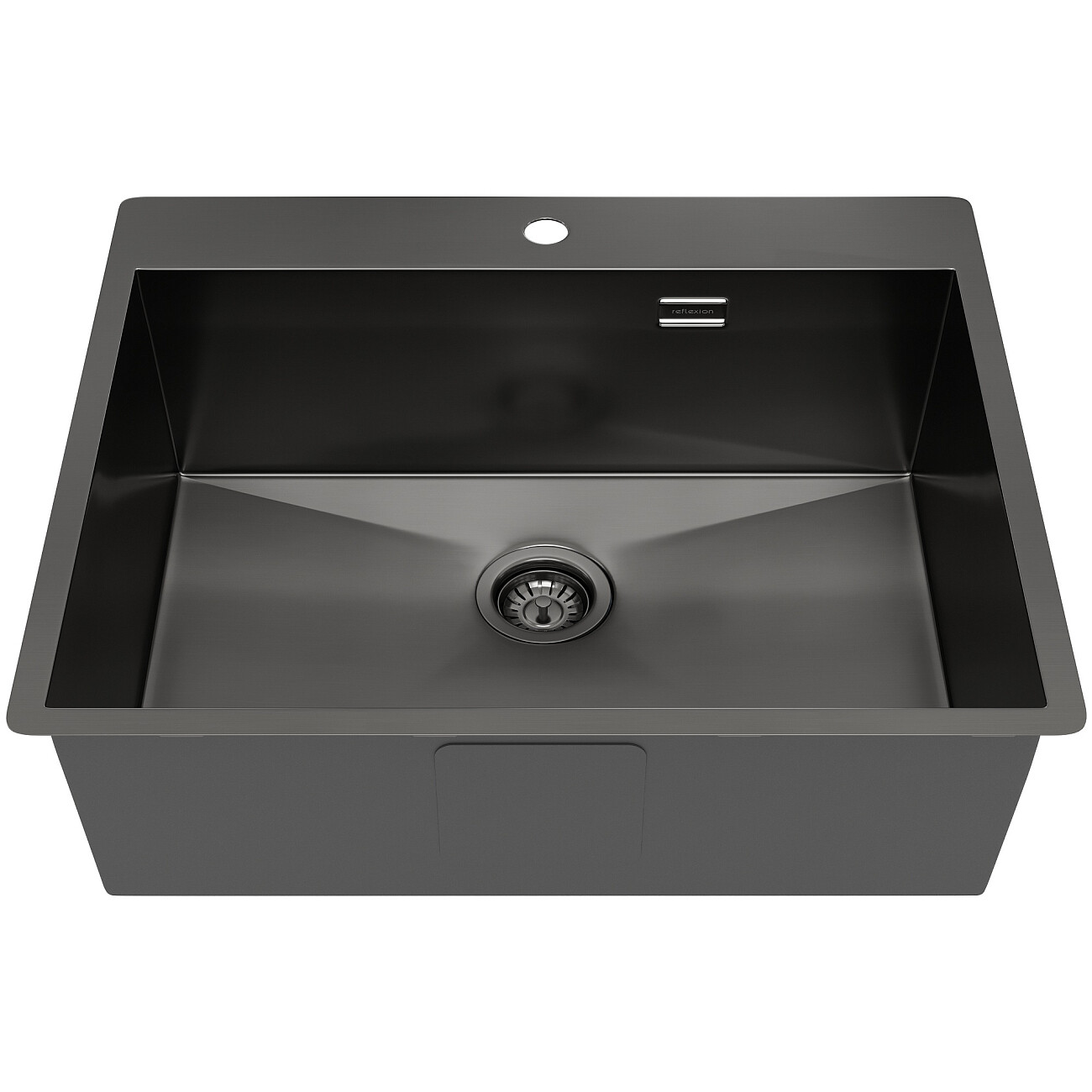 Кухонная мойка из нержавеющей стали 50х60 см оружейная сталь Reflexion Iseo RX2260BL - изображение 3