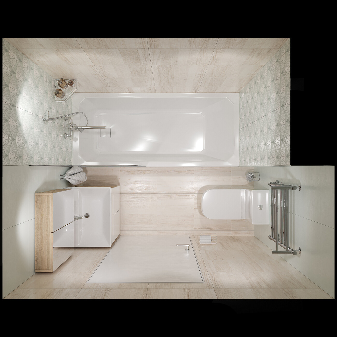 Смеситель универсальный однорычажный с душевым гарнитуром хром Diwo "Псков" PS-02cr - изображение 6