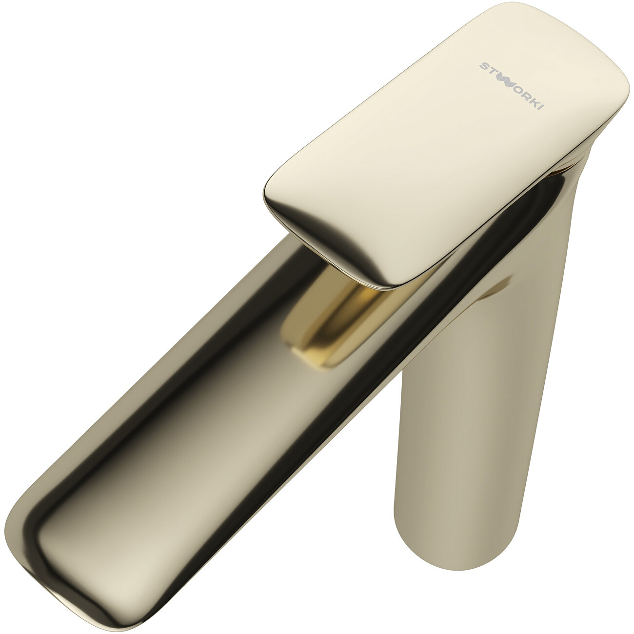 Смеситель для раковины однорычажный золотой Stworki "Молде" S23020GG - изображение 10