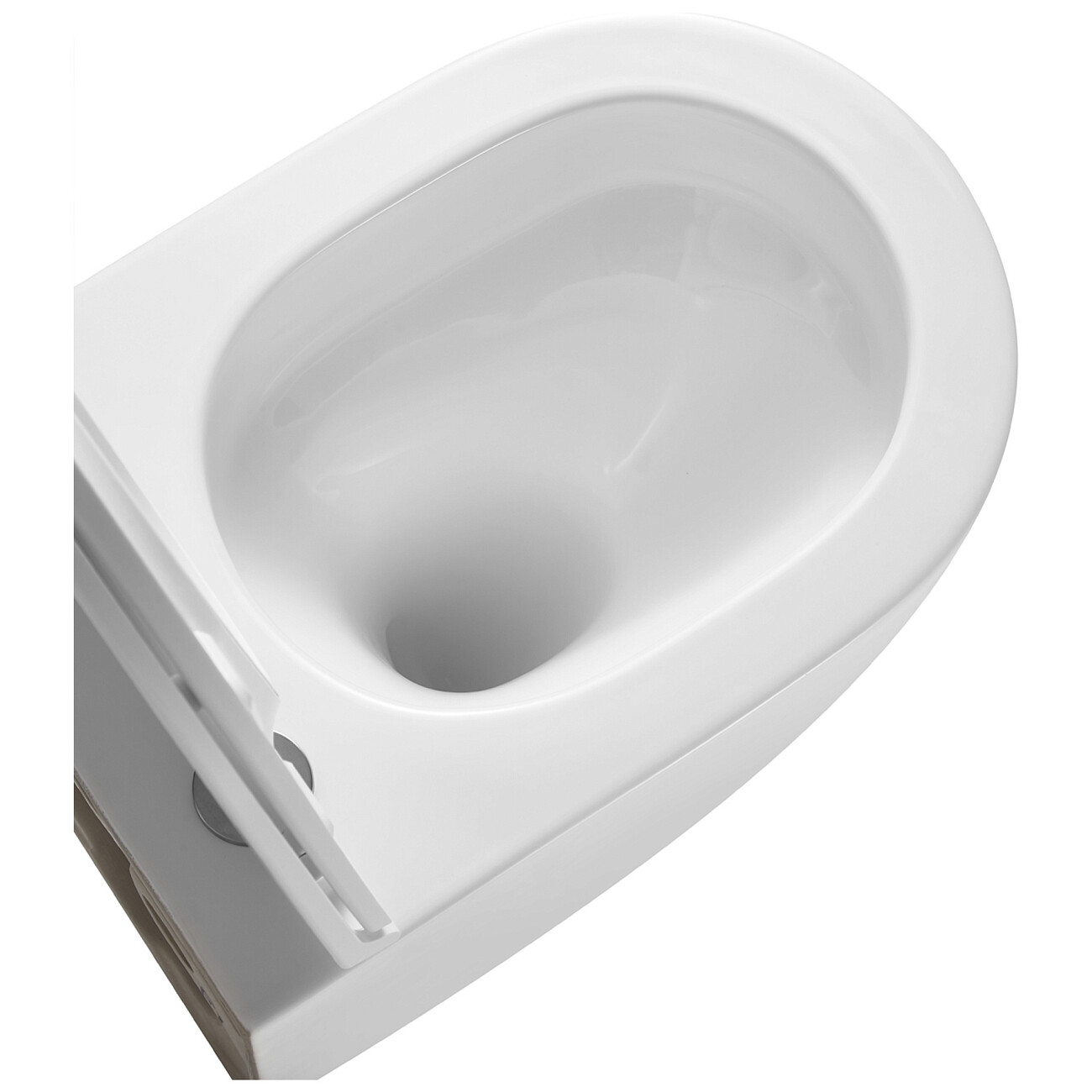 Унитаз подвесной безободковый с сиденьем микролифт белый Point "Сатурн" PN41901 - изображение 11