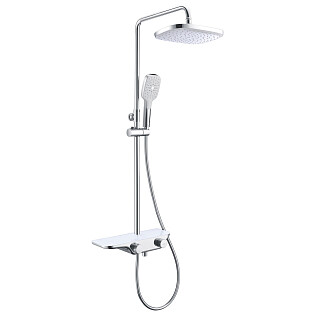 Душевой комплект термостатический белый D&K Bayern Potsdam DA2193701B17