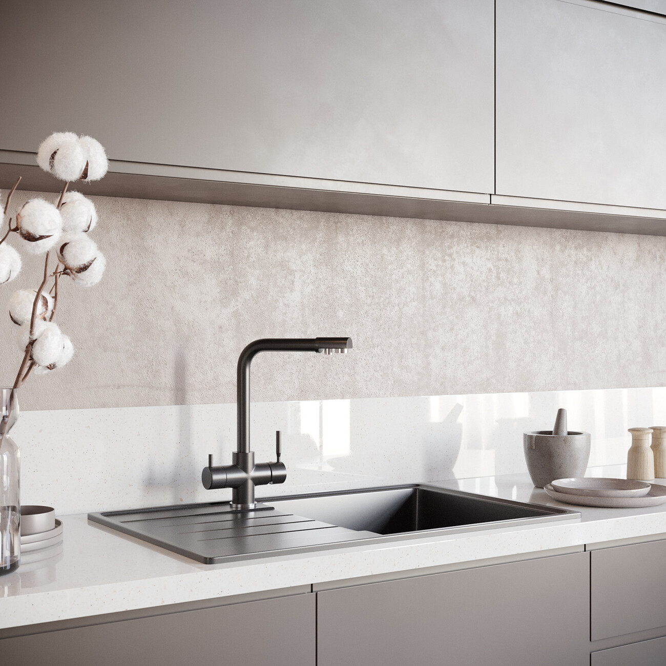 Мойка кухонная уголь Domaci "Солерно" DP 780-07 - изображение 3