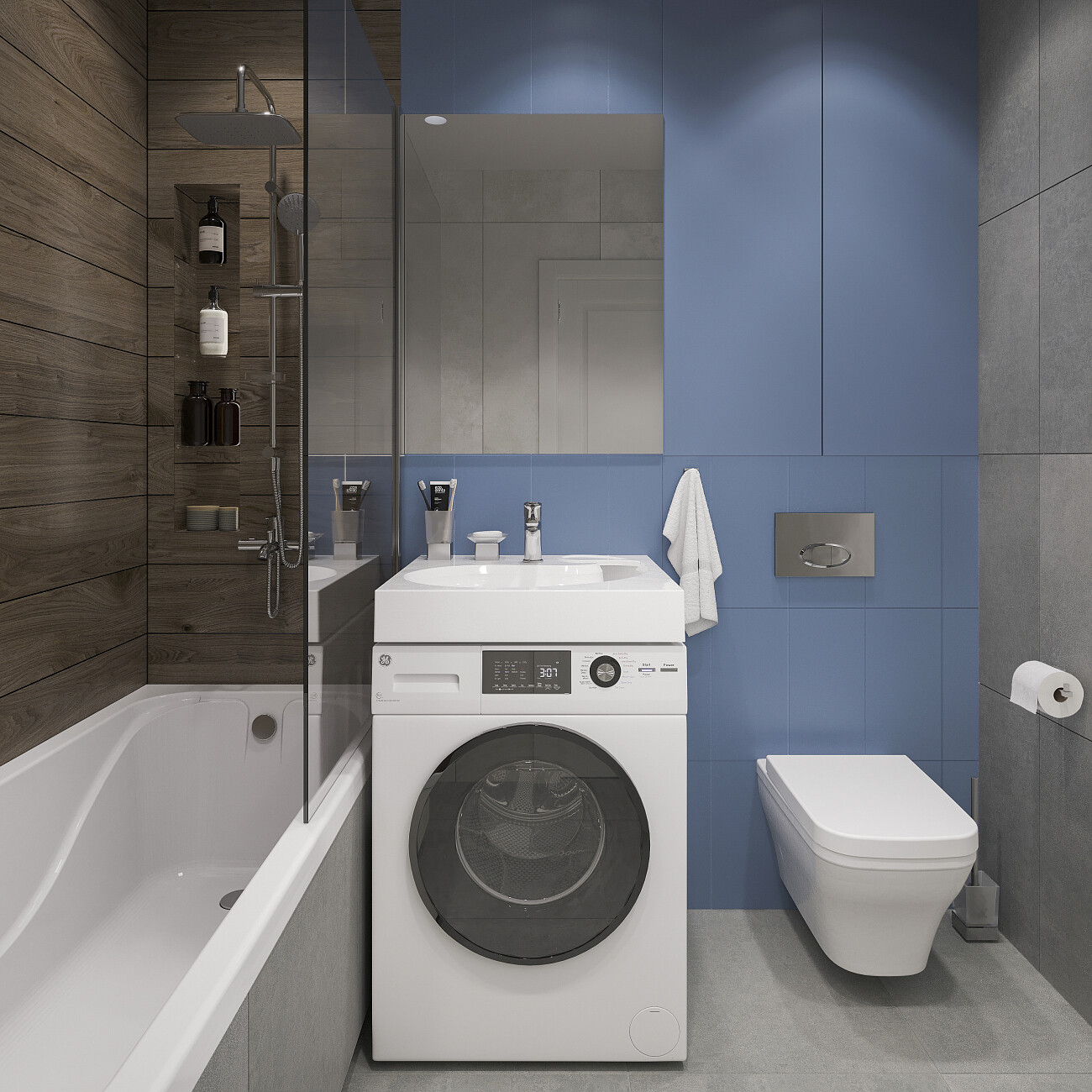 Раковина из мрамора на стиральную машину квадратная 60 см белая Stworki "Дублин" RSD600 - изображение 4