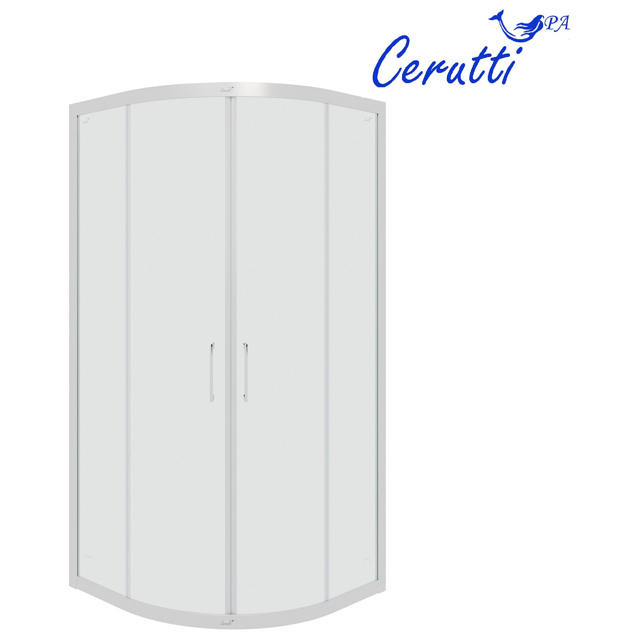 Душевой уголок четверть круга 90x90 см хром Cerutti SPA Viva 90 - изображение 2