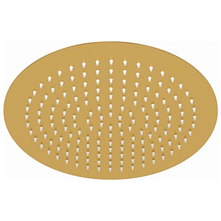 Лейка для тропического душа круглая 30 см матовое золото Wasserkraft A262