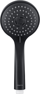 Лейка для ручного душа круглая 10 см черная Aquatek AQ2003MB