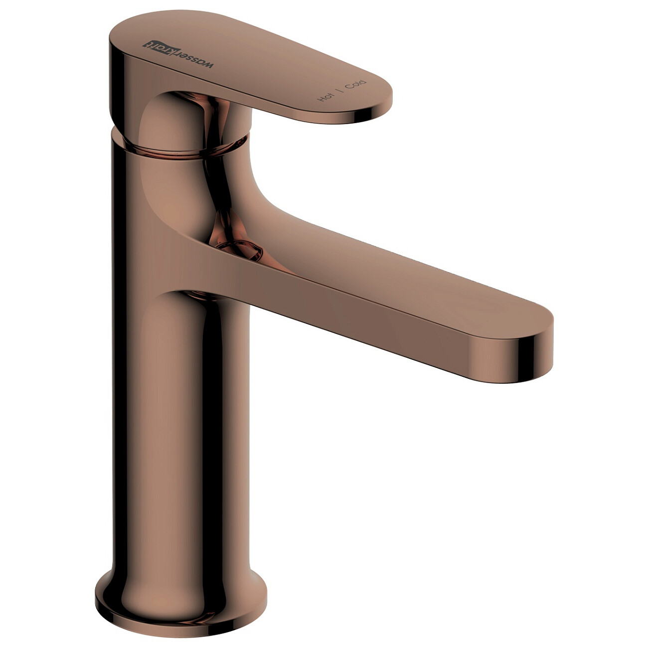 Смеситель для раковины из латуни розовое золото Wasserkraft 7703 - изображение 2