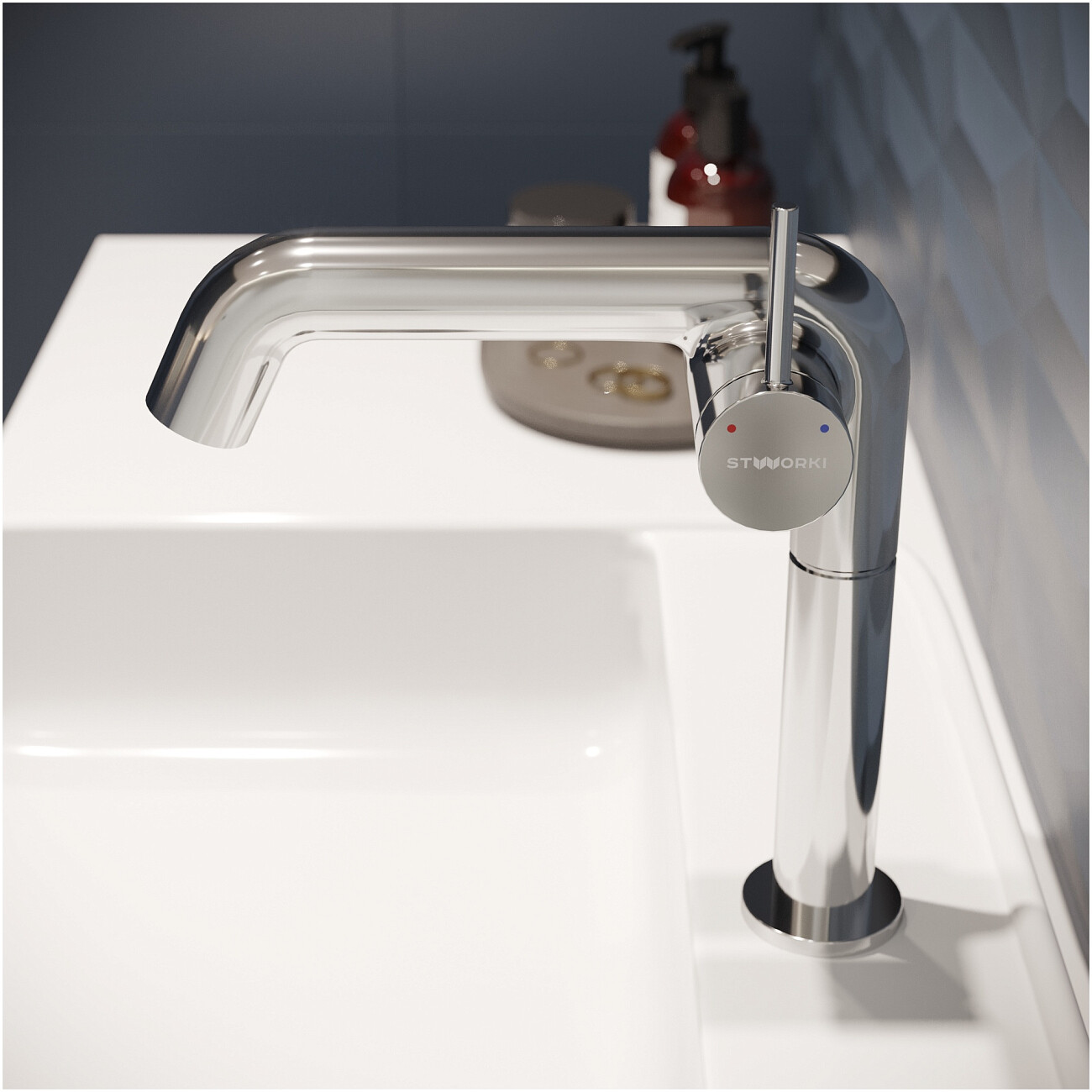 Смеситель для раковины однорычажный хром Stworki "Лунд" S25010CR - изображение 6