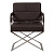Кресло мягкое с металлическими ножками коричневое Aster X Chair