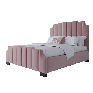 Кровать Bony двуспальная 160х200 розовая