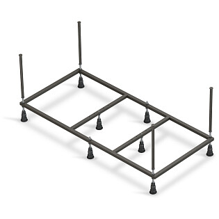 Рама для ванны стальная 150 см черная Cersanit Nike K-RW-NIKE*150n