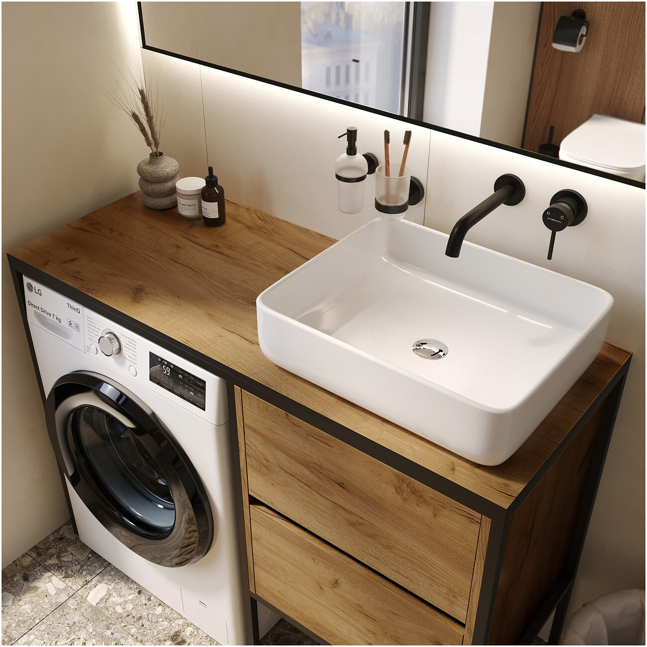 Раковина-чаша фарфоровая 50 см белая Stworki Soul 1 - изображение 6