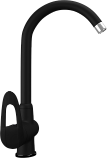 Смеситель для кухни однорычажный уголь Domaci &quot;Солерно&quot; UQ-006-07