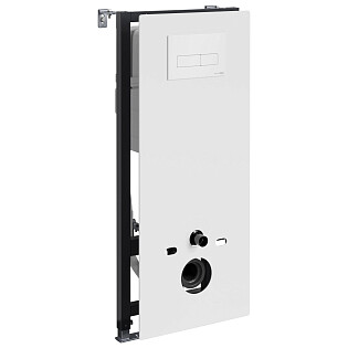 Инсталляция для подвесного унитаза с кнопкой смыва белая Abens 20TLT.010.ME.WH.WM03