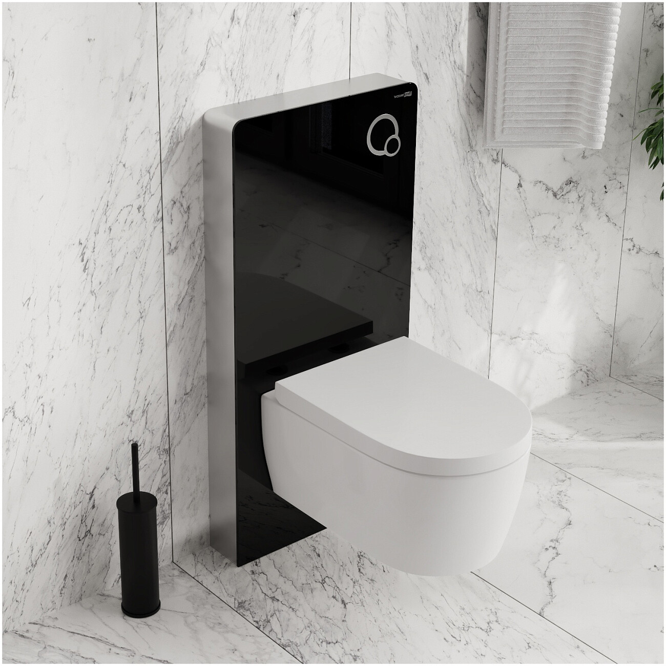 Инсталляция для унитаза пристенная черная Wasserkraft Naab 86TLT.040.PE.BL - изображение 3