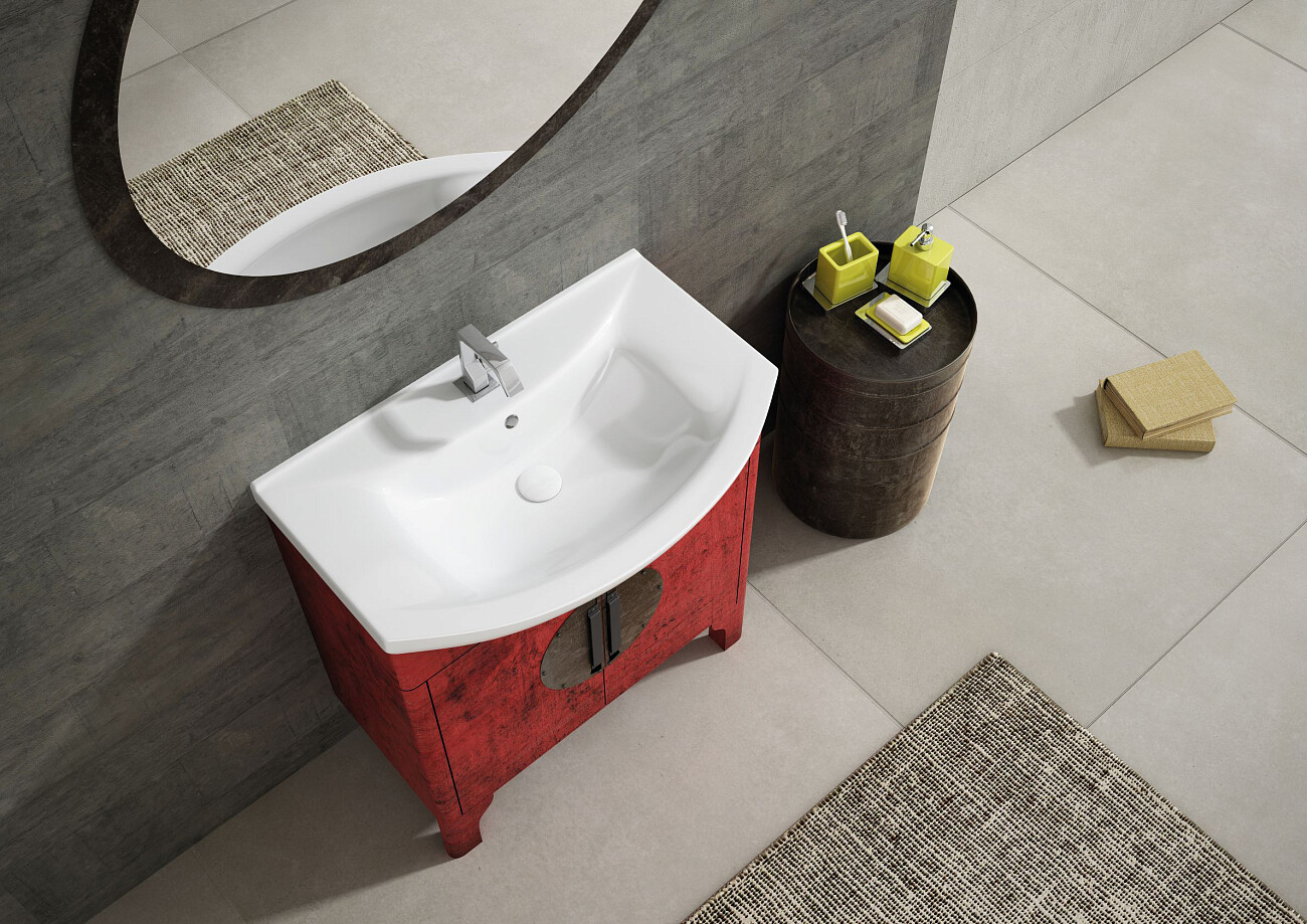 Раковина подвесная керамическая полукруглая 50х86 см белая Stworki 6085-KL - изображение 3