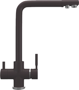 Смеситель для кухни с изливом для фильтрованной воды трюфель Domaci &quot;Солерно&quot; UQ-016-06