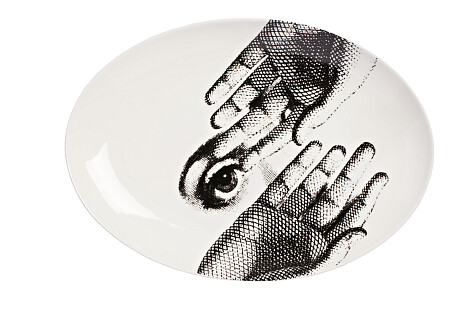 Овальное блюдо Silver Faces Большое