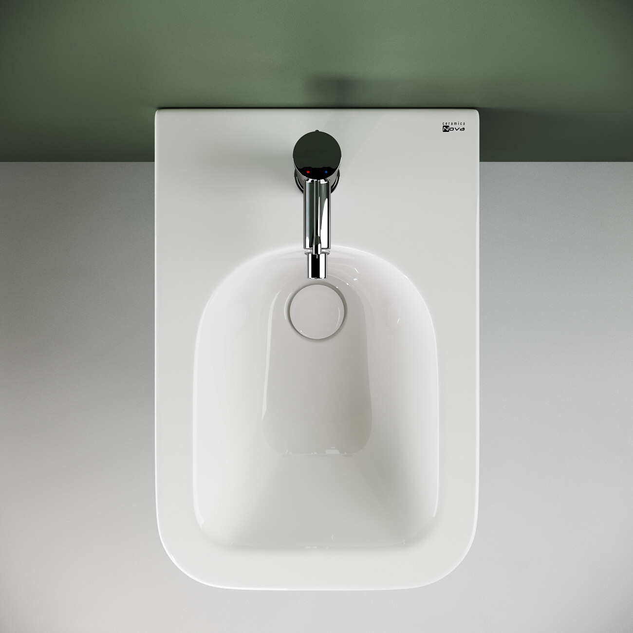 Биде подвесное белое Ceramica Nova Metric CN3008 с инсталляцией для биде Stworki 540201 - изображение 6