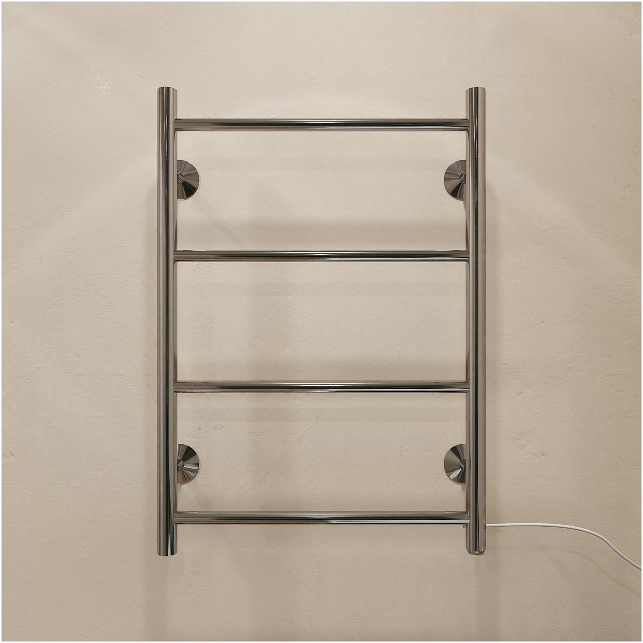 Полотенцесушитель электрический 60х40 см с кнопкой хром Ewrika "Сафо" Eco R 4657801249495 - изображение 4