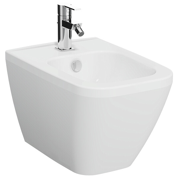 Биде подвесное фарфоровое белое Vitra Integra Square 7083B003-0288 - изображение 1