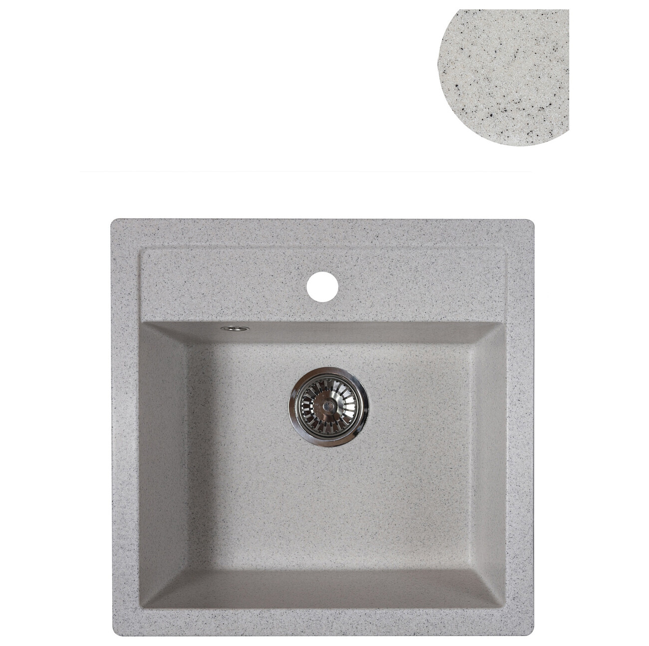 Мойка кухонная кварцевая прямоугольная олово Reflection Zia RX1251TN - изображение 2