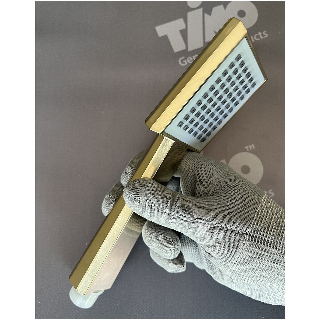 Душевой комплект встроенный с термостатом и тропическим душем золотой Timo Petruma SX-5049-17SM - изображение 3