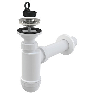 Сифон для раковины пластиковый белый Alcaplast A41