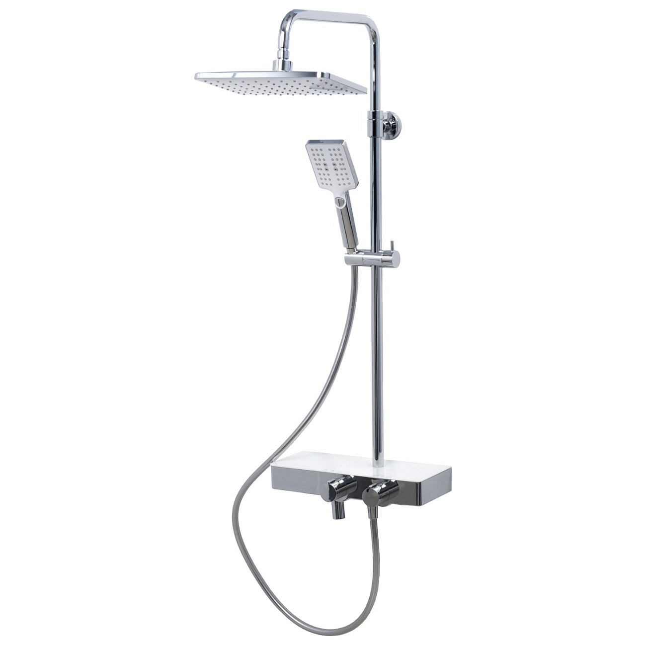 Душевой комплект с верхним душем и лейкой хром Wasserkraft A11301 Thermo - изображение 7