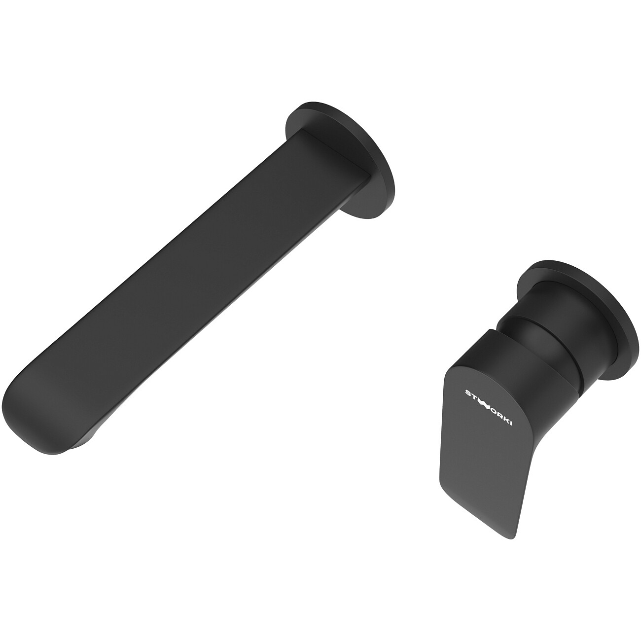 Смеситель для раковины встраиваемый черный Stworki "Копенгаген" S42040BK - изображение 8