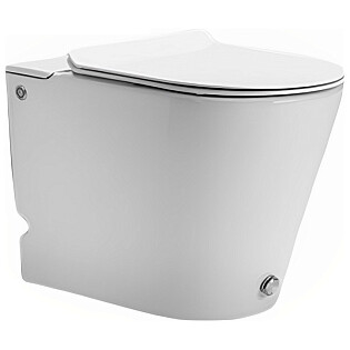 Унитаз приставной безободковый с импульсным смывом белый Cerutti SPA Argentera Pulse CT7267