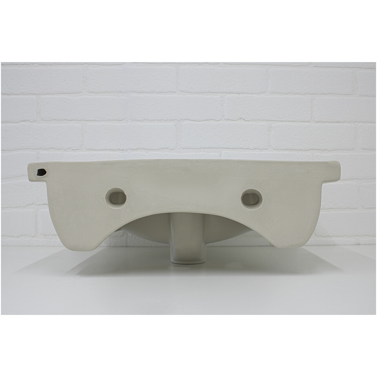 Раковина накладная фарфоровая полукруглая 42х51 см белая Универсал "Элегия-50" БП-Д000000497 - изображение 4