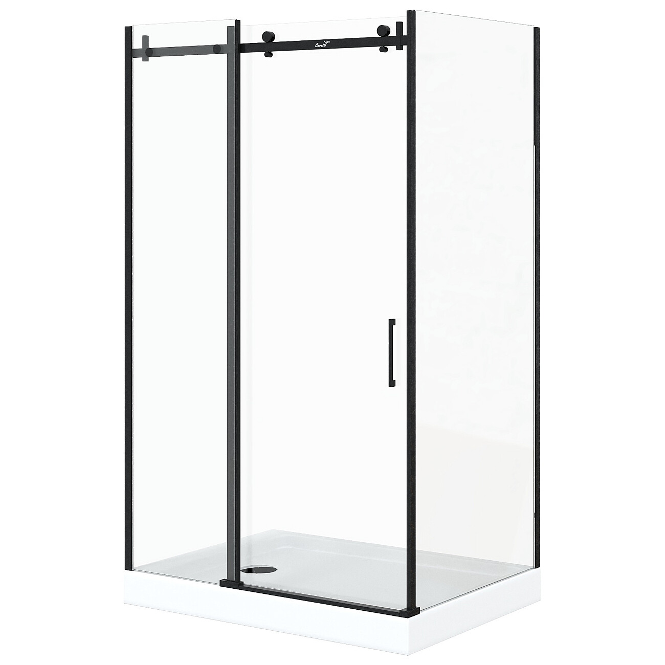 Душевой уголок прямоугольный 90x120 см черный Cerutti SPA Ceza's 120B - изображение 3