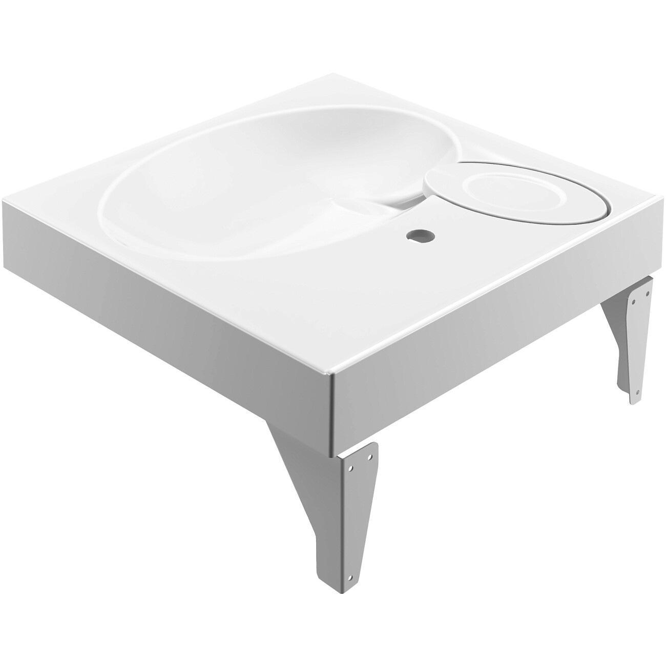 Раковина на стиральную машину 60х60 см белая Diwo "Анапа" ARnS500 ARnS600 60 - изображение 4