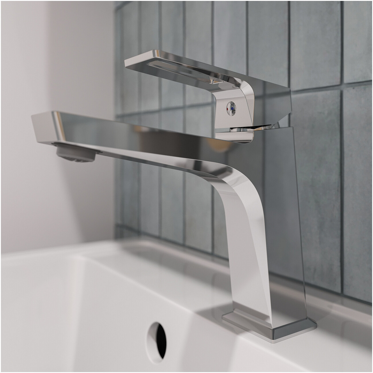 Смеситель для раковины однорычажный хром Stworki "Хедмарк" S38010CR - изображение 5