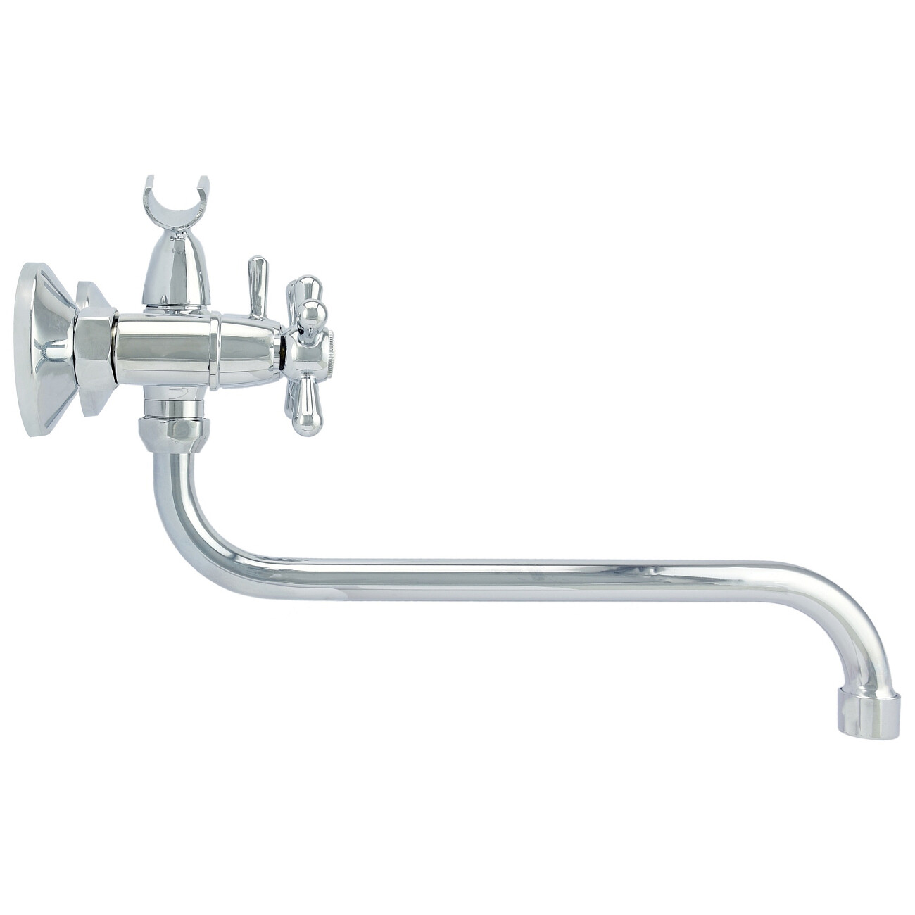 Смеситель универсальный двухвентильный с поворотным S-изливом хром Istok life Luxe 0402.771 - изображение 11