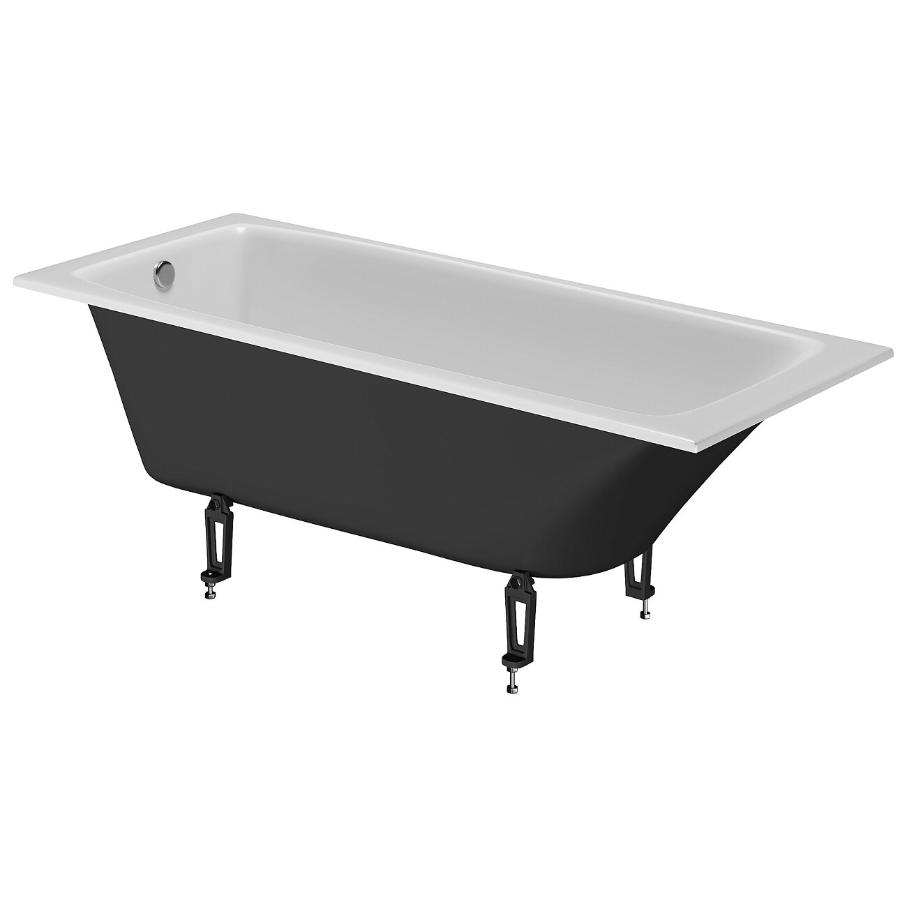 Ванна чугунная 150х70 см белая Creto Edge 26-1150 - изображение 5