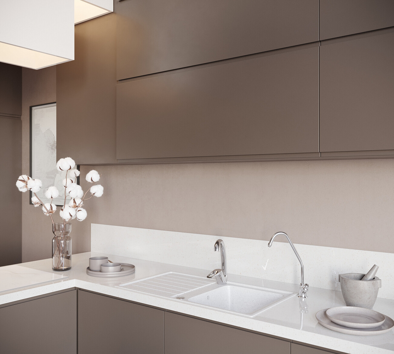 Мойка кухонная белая Domaci "Бьелла" DMC-20-331 - изображение 2