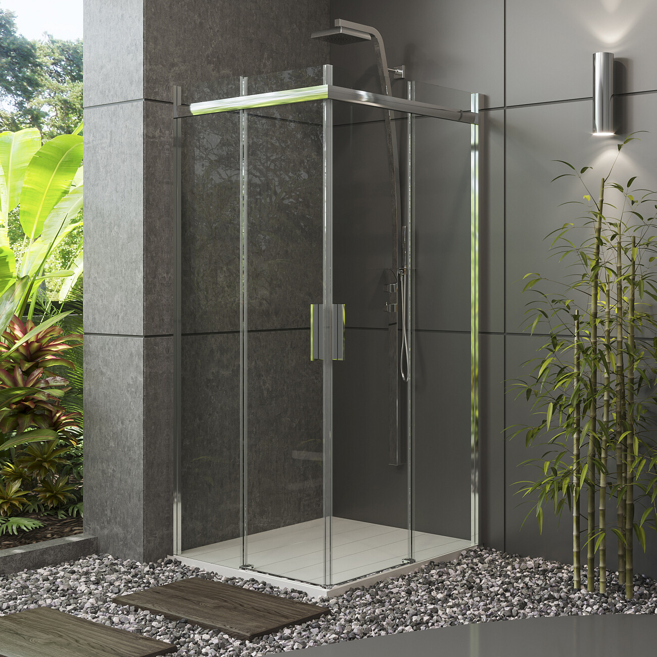 Душевой уголок квадратный 90x90 см хром Artemis Agave Slim 230 6.915.100.0230.090.10.88 - изображение 5