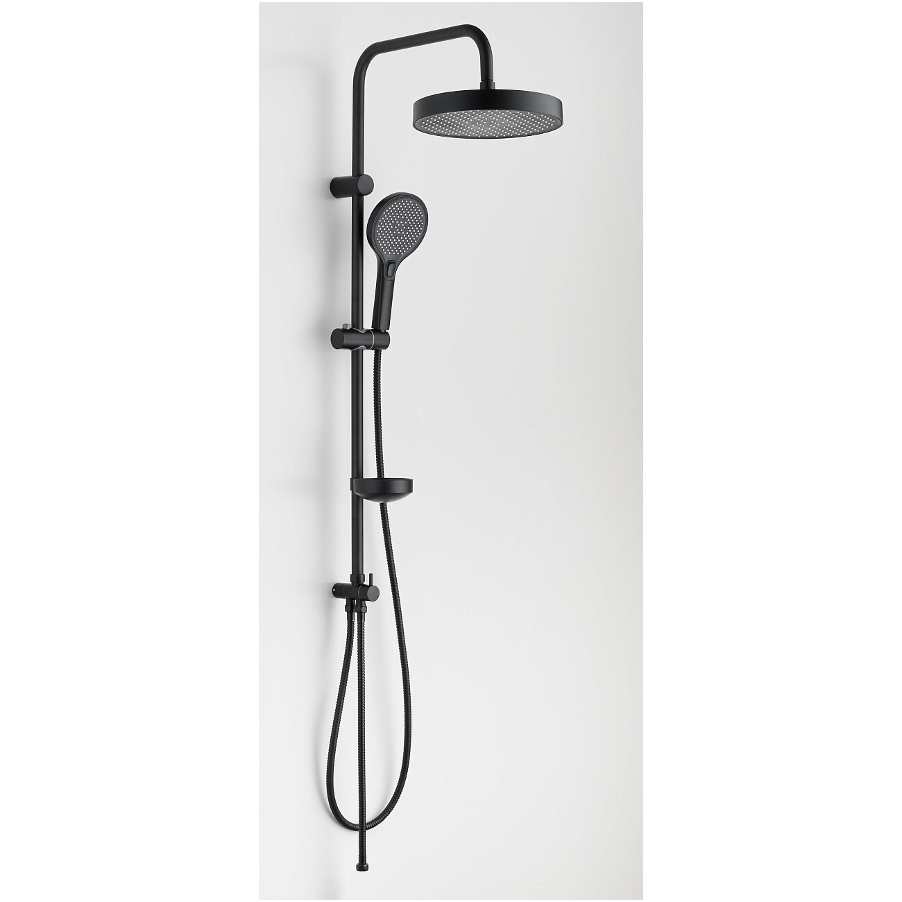 Душевая стойка с верхним душем черная Stworki "Молде" S23180BK - изображение 9