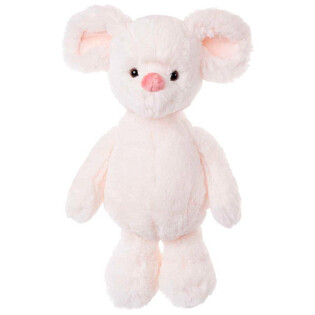 Плюшевый мышонок 25 см белый Bobik