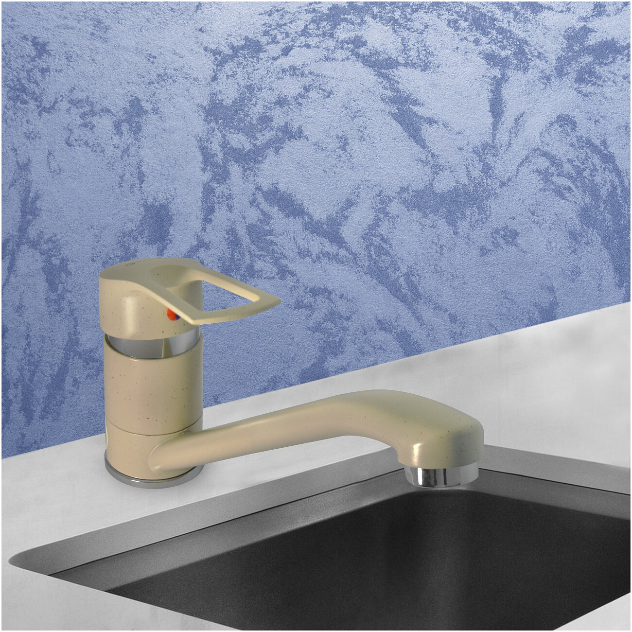 Смеситель для кухни однорычажный бежевый Juguni Luxe Capella 0402.447 - изображение 3