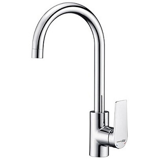 Смеситель для кухни из латуни хром Wasserkraft 3207