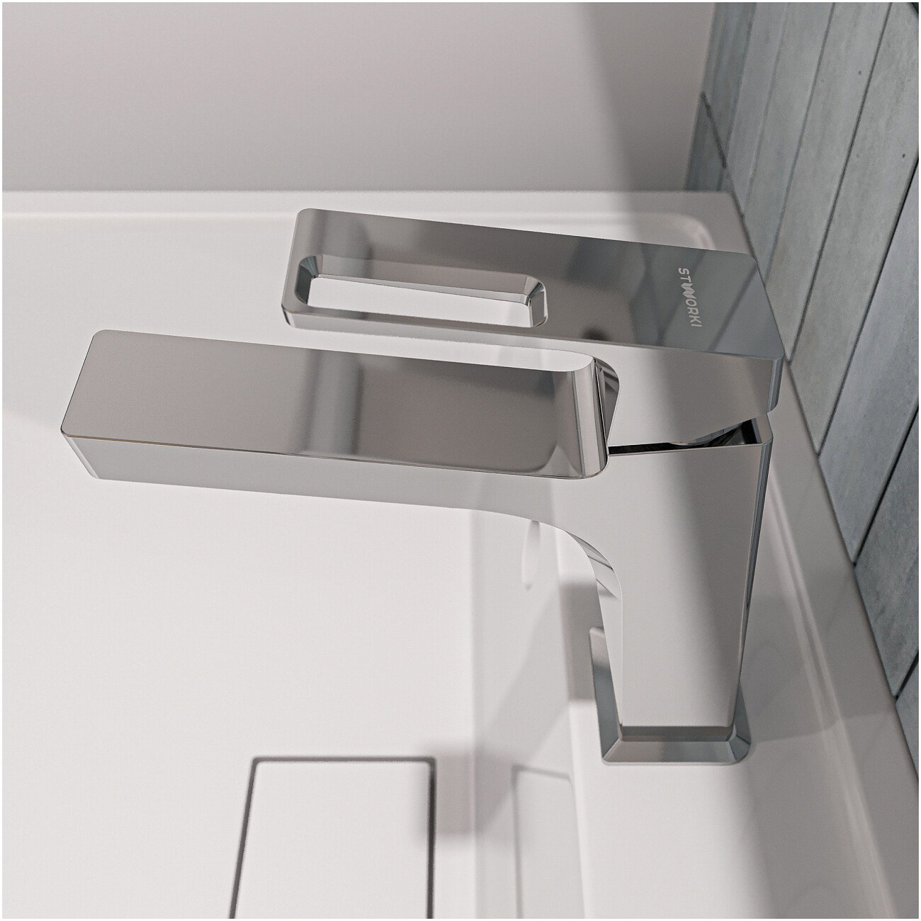 Смеситель для раковины однорычажный хром Stworki "Хедмарк" S38010CR - изображение 6