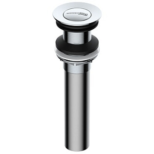 Донный клапан для раковины клик-клак круглый хром Wasserkraft A249