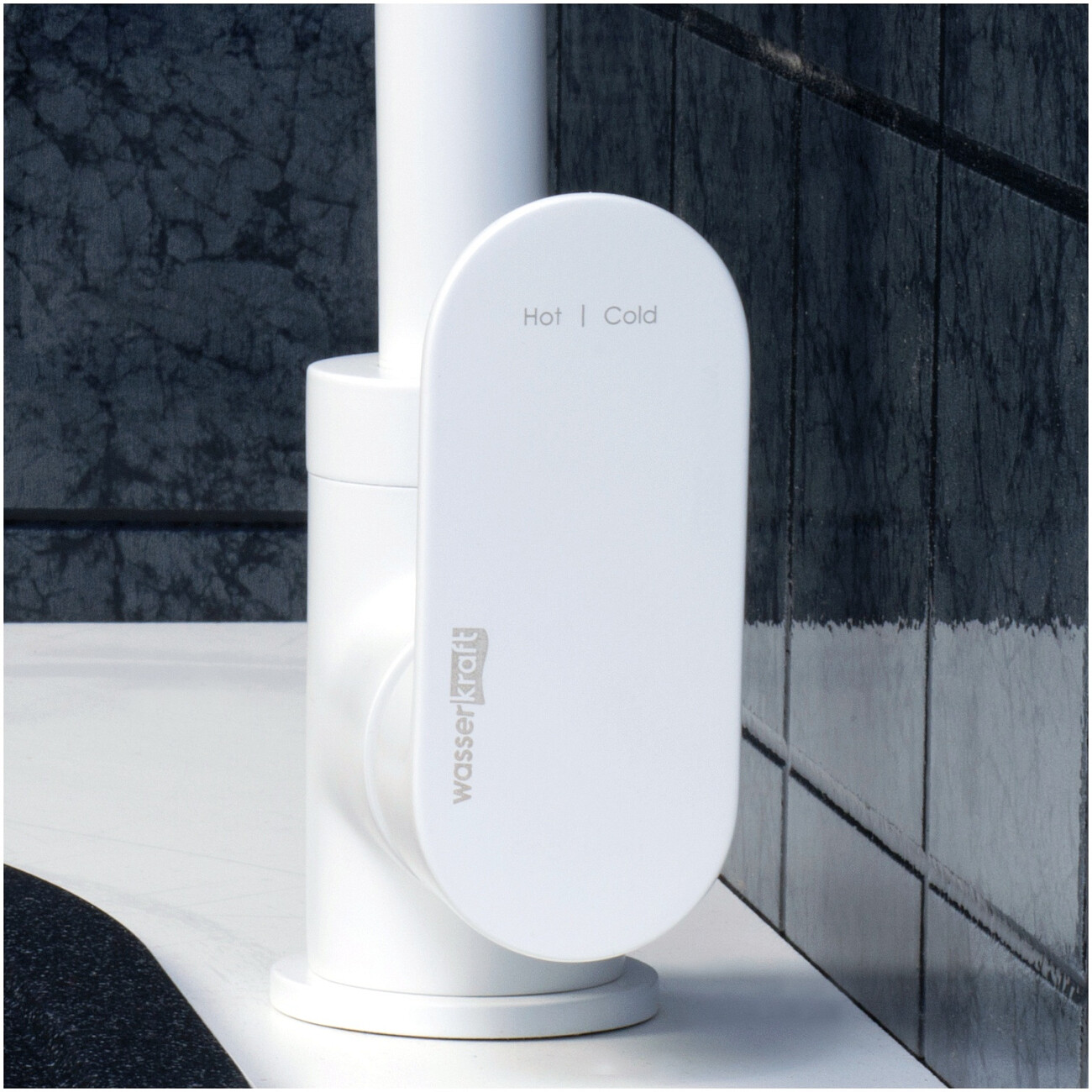 Смеситель для кухни из латуни белый Wasserkraft 8507 - изображение 5